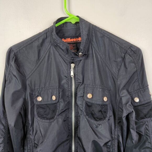 Dollhouse Vintage Womens Long Sleeve Full Zip Utility Bomber Jacket Small - Picture 2 of 7